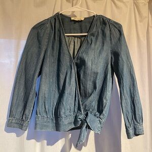 Madewell jean shirt, XXS